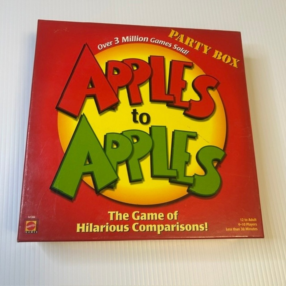 Apples to Apples Party Box Card Game Mattel N1394 Over 1000 Cards Complete Set